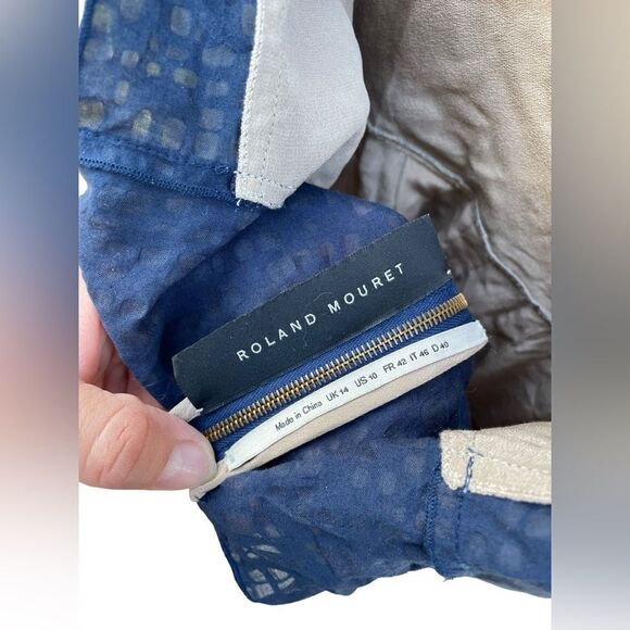 Roland Mouret silk lined navy blue dress - Picture 6 of 15